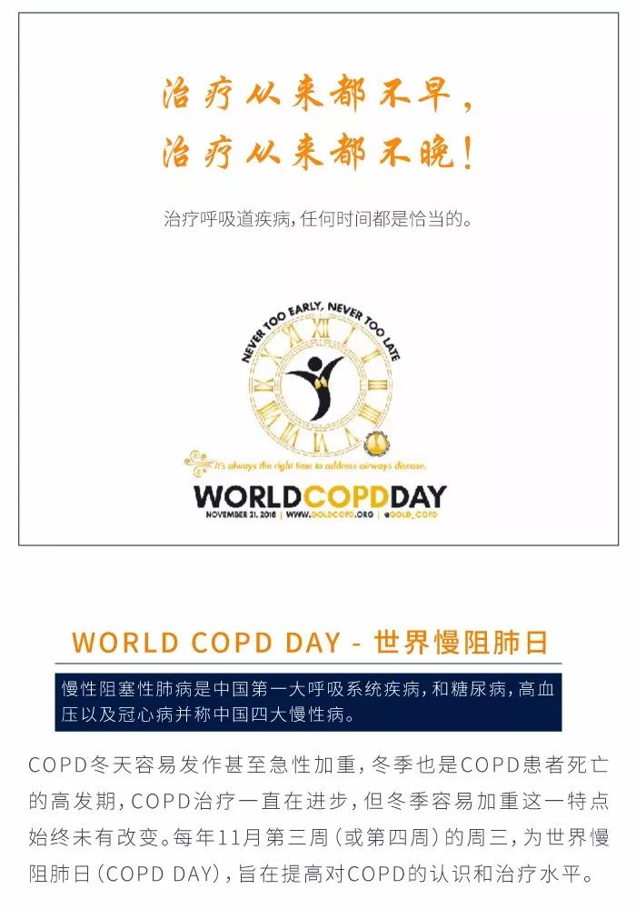 copd日专题 | 治疗从来都不早,治疗从来都不晚